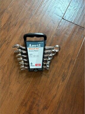 Anvil 6-Piece SAE Chrome Plated Wrench Set